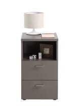 Nachtkonsole >COLIMA 1< in Lava - 35x61,5x39,9cm (BxHxT)