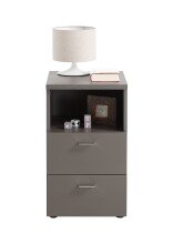 Nachtkonsole >COLIMA 1< in Lava - 35x61,5x39,9cm (BxHxT)