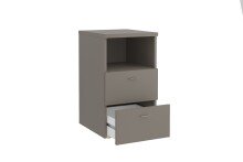 Nachtkonsole >COLIMA 1< in Lava - 35x61,5x39,9cm (BxHxT)