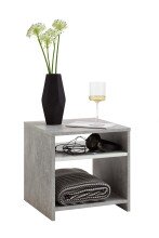 Beistelltisch >LUND< in Beton LA-weiß -...