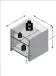 Beistelltisch >LUND< in Beton LA-weiß - 39,9x39,9x39,9cm (BxHxT)
