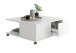 Couchtisch >TWIN 1< in weiß - 70x36x70cm (BxHxT)