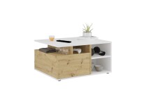 Couchtisch >TWIN 2< in Weiß perl-Artisan...