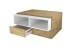 Couchtisch >MONZA 2< in Artisan Eiche Dekor-weiß - 91,8x45x71,5cm (BxHxT)
