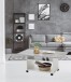 Couchtisch >AZUR< in weiß-Beton LA - 100x44x60cm (BxHxT)