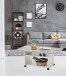 Couchtisch >AZUR< in weiß-Beton LA - 100x44x60cm (BxHxT)