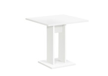 Säulen-Esstisch >BANDOL 1< in weiß - 70x77,5x70cm (BxHxT)