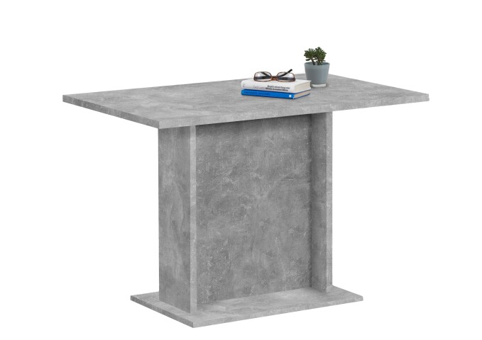 Säulen-Esstisch >BANDOL 3< in Beton LA - 110x77,5x70cm (BxHxT)