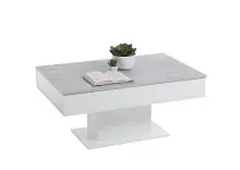 Couchtisch >AVOLA 2< in Beton LA-weiß...
