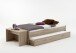 Bett >PEDRO 4< in Eiche Dekor - 94,6x50,5x203cm (BxHxT)