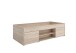 Bett >CARLO 1< in Eiche Dekor - 203,5x58,5x95,5cm (BxHxT)