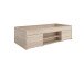 Bett >CARLO 1< in Eiche Dekor - 203,5x58,5x95,5cm (BxHxT)