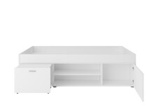 Bett >CARLO 1< in weiß - 203,5x58,5x95,5cm (BxHxT)