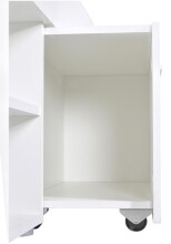Bett >CARLO 1< in weiß - 203,5x58,5x95,5cm (BxHxT)