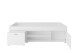Bett >CARLO 1< in weiß - 203,5x58,5x95,5cm (BxHxT)