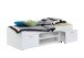 Bett >CARLO 1< in weiß - 203,5x58,5x95,5cm (BxHxT)