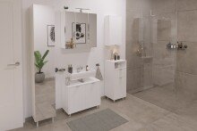 Mehrzweckschrank >TARRAGONA 1< in weiß - 33,5x195,5x31,5cm (BxHxT)