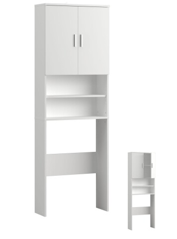 Waschmaschinenumbauschrank >NASSAU 101< in weiß - 6,4x19x2,6cm (BxHxT)