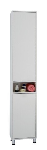 Hochschrank >ZAMORA 1< in weiß - 37x192,5x33cm (BxHxT)