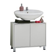 Waschbeckenunterschrank >ZAMORA 4< in weiß - 70x56,5x33cm (BxHxT)