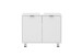 Waschbeckenunterschrank >ZAMORA 4< in weiß - 70x56,5x33cm (BxHxT)