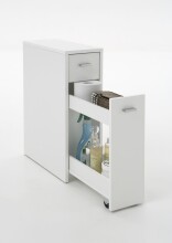 Beistellschrank >DENIA 1< in weiß - 20x61x45cm (BxHxT)