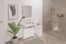Beistellschrank >DENIA 1< in weiß - 20x61x45cm (BxHxT)