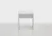 Hocker >SCHMINKI 2< in weiß Edelglanz - 40x44,2x35cm (BxHxT)
