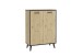 Kommode >PLAU 1< in Artisan Eiche Dekor - 68,5x93,5x33cm (BxHxT)