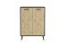 Kommode >PLAU 1< in Artisan Eiche Dekor - 68,5x93,5x33cm (BxHxT)
