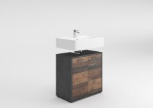 Unterschrank >MADOC 1< in Matera-Old Style dunkel - 60x59x33cm (BxHxT)