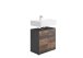 Unterschrank >MADOC 1< in Matera-Old Style dunkel - 60x59x33cm (BxHxT)