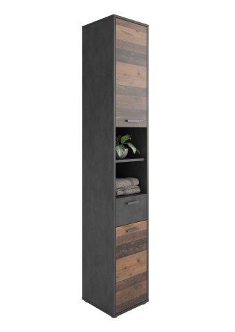 Mehrzweckschrank >MADOC 4< in Matera-Old Style dunkel - 3,2x19x3,3cm (BxHxT)