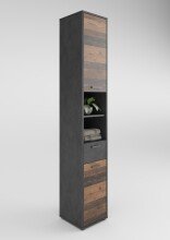 Mehrzweckschrank >MADOC 4< in Matera-Old Style dunkel - 3,2x19x3,3cm (BxHxT)