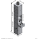 Mehrzweckschrank >MADOC 4< in Matera-Old Style dunkel - 3,2x19x3,3cm (BxHxT)