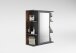 Badspiegel >MADOC 5< in Matera-Old Style dunkel - 60x71,5x25,2cm (BxHxT)