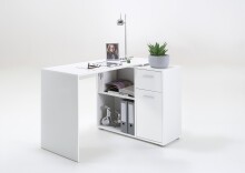 Schreibtisch >ALBRECHT 1< in weiß - 83x74x117cm (BxHxT)