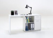 Schreibtisch >ALBRECHT 1< in weiß - 83x74x117cm (BxHxT)
