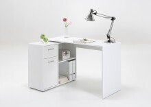 Schreibtisch >ALBRECHT 1< in weiß - 83x74x117cm (BxHxT)