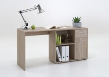 Schreibtisch >ALBRECHT 1< in Eiche Dekor - 83x74x117cm (BxHxT)