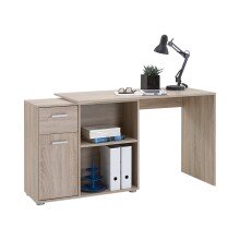Schreibtisch >ALBRECHT 1< in Eiche Dekor -...