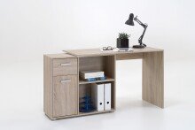 Schreibtisch >ALBRECHT 1< in Eiche Dekor - 83x74x117cm (BxHxT)