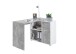 Schreibtisch >ALBRECHT 1< in Beton LA-weiß - 83x74x117cm (BxHxT)