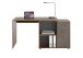 Schreibtisch >ALBRECHT 1< in Old Style dunkel-Stahl dunkel - 83x74x117cm (BxHxT)