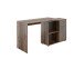 Schreibtisch >ALBRECHT 1< in Old Style dunkel-Stahl dunkel - 83x74x117cm (BxHxT)