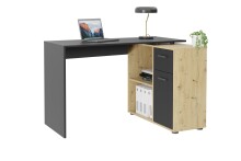 Schreibtisch >ALBRECHT 1< in Schwarz perl-Artisan...