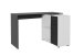 Schreibtisch >ALBRECHT 1< in schwarz - weiß Perl - 83x74x117cm (BxHxT)