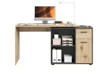 Schreibtisch >ALBRECHT 1< in Viking Eiche - Matera - 83x74x117cm (BxHxT)