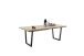 Esstischplatte >BROOKLYN< in Eiche Bianco massiv - 180x5x100 (BxHxT)