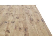 Esstischplatte >BROOKLYN< in Wildeiche - 180x5x100...